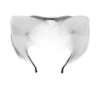 BEBIKR Cerchietto per capelli da donna, fatto a mano, con orecchie di volpi, per Halloween, Halloween, Halloween, carnevale, cosplay, accessori per capelli