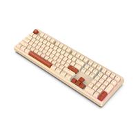 BEBIKR Tastiera da gioco con illuminazione a 108 tasti Tastiera ergonomica Tastiera a membrana portatile Tastiera USB retroilluminata a LED Tastiera da ufficio V300