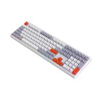 BEBIKR Tastiera da gioco con illuminazione a 108 tasti Tastiera ergonomica Tastiera a membrana portatile Tastiera USB retroilluminata a LED Tastiera da ufficio V300