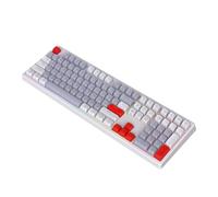 BEBIKR Tastiera da gioco con illuminazione a 108 tasti Tastiera ergonomica Tastiera a membrana portatile Tastiera USB retroilluminata a LED Tastiera da ufficio V300