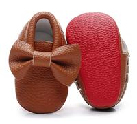 Bebila Suola morbida Baby Mocassini - Frange Baby Ragazze Ragazzi Scarpe Mary Jane Flats Estate Bambino Scarpe, marrone, 3-6 mesi