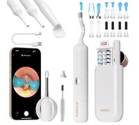 Bebird Pro Otoscopio Earsight Plus, 1920P HD Regolatore auricolare con Telecamera, Otorino con luce, Auricolatore auricolare con scatola portatile per viaggi, Bambini, iOS, Android (Bianco)