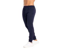 BeBoard Pantalone Lungo Uomo Invernale 9117 basic cotone interlock con polsini