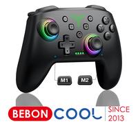 BEBONCOOL Controller Bluetooth senza fili per Nintendo Switch OLED/Lite/Android/ios Connessione Wired/Wireless Pro Gamepad per PC