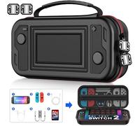 BEBONCOOL GAMING Carrying Case for Nintendo Switch 2 (2025), Large Capacity Protective Carry Travel Case for Switch 2, Hard Shell Portable Travel Bag with 10 Game Card Slots and Accessories Pouch