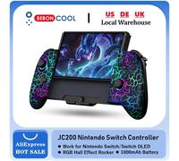 BEBONCOOL JC200 Switch Controller per Nintendo Switch/Switch OLED Joystick Gamepad Gotico incorporato a 6 assi Design Palmare Grip