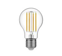 BeBulbs Lampadina LED a goccia A60 T01 (E27, 7W, 806 lm, 2700K, trasparente, dimmerabile) - Filamenti LED a lunga durata - Luce bianca calda omogenea