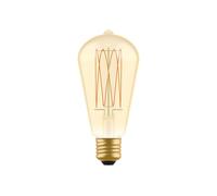BeBulbs Lampadina LED Dorata Carbon Line filamento verticale Edison ST64 7W 640Lm E27 2700K Dimmerabile
