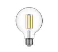 BeBulbs Lampadina LED globo G95 T03 (E27, 7W, 806 lm, 2700K, trasparente, dimmerabile) - Filamento allungato per luce omogenea - Compatibile con la maggior parte dei portalampada