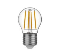 BeBulbs Lampadina LED mini globo G45 E01 (E27, 4W, 470 lm, 2700K, trasparente) - Filamento LED ad alta efficienza - Durata oltre 15.000 ore