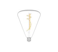 BeBulbs Lampadina LED Trasparente 10W 1100Lm E27 2700K Dimmerabile (Trasparente Cone 140)