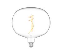 BeBulbs Lampadina LED Trasparente 10W 1100Lm E27 2700K Dimmerabile (Trasparente Ellipse 220)