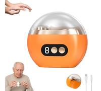 Bebuyby Multi-Functional Electric Nail Trimmer - 2025 New Electric Nail Clippers, Dual- Purpose for Cutting and Grinding, Elderly 3-in-1 Toe Nail Trimmer to Smoothly Trim and Shape Nails (Orange)