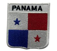 Bebuz, Toppa ricamata con bandiera nazionale di Panama, da applicare con ferro da stiro, da cucire, per giacche, cappelli, borse, uniformi militari