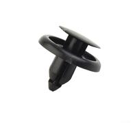 Bebykilemi 30 rivetti di fissaggio in plastica nera con foro da 7 mm di diametro, per paraurti auto, finiture delle portiere e modanature esterne, testa 20 mm, lunghezza totale 19 mm, clip a vite in