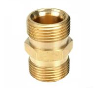 Bebykilemi Adattatore in ottone M22/15 mm a maschio per tubo idropulitrice, compatibile con, 4500 PSI nominale, colore oro, rivestimento antiruggine, alto