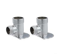 Bebykilemi Adattatore per valvola miscelatrice a giunto di conversione nascosto per sistemi doccia a base fissa - Struttura in lega, raccordo filettato di precisione a prova di perdite,