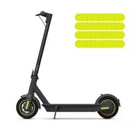 Bebykilemi Adesivi riflettenti per cerchioni Ninebot Max G30 G2 G65, decorazione di sicurezza per scooter elettrici, in PVC, impermeabili, per ruota anteriore e posteriore, 6 colori (giallo)