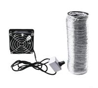 Bebykilemi Aspiratore di fumo a velocità regolabile, alimentato tramite USB, con tubo flessibile per saldatura e rimozione fumi (ventola più tubo da 6 m)