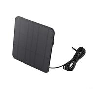 Bebykilemi Caricatore per pannello solare da 5 W per campanello video ad anello 4/3/2 con cavo connettore a forcella e cavo di ricarica lungo 2,5 m, impermeabile IP65, alimentazione solare esterna