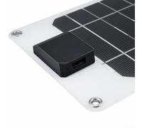 Bebykilemi Caricatore portatile da 6 W con pannello solare da 5 V, uscita USB, monocristallino, in silicone, per ricarica per dispositivi mobili, fotocamera GPS, all'aperto, viaggi, campeggio (bianco)