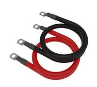 Bebykilemi Cavi Auto 2AWG con Capicorda per m10 Isolati Cavi Auto 2AWG con | Rame 35mm², 150A portata massima, bassa resistenza, ideale avviamento per urgente, durata superiore