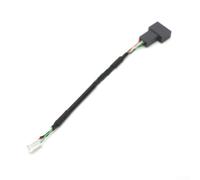 Bebykilemi Cavo di interfaccia audio da USB 2.0 a 4 pin per sistema multimediale auto, adattatore da 20 cm con materiale ABS, compatibile con 307/per C4/C5, nero (4 pin)