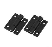 Bebykilemi Cerniera di smorzamento coppia regolabile per ante di armadi e cerniera in lega di zinco girevole a 360° con posizionamento di arresto, 45 x 35 mm, compatibile con mobili e (nero)