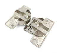 Bebykilemi Cerniera per armadio in lega di zinco per porta pieghevole a 180 gradi cerniera nascosta autoportante con funzione di chiusura ammortizzata, adatta per porte spesse 14-25 mm, tazza da 35 mm