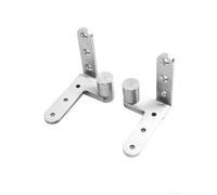 Bebykilemi Cerniera per porta girevole in acciaio inox ispessito per pavimento invisibile (argento, 5 mm)