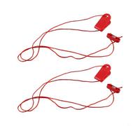 Bebykilemi Chiave di sicurezza magnetica di ricambio per tapis roulant e ProForm, confezione da 2 pezzi, forma rettangolare, 15 x 40 mm e 17 x 42 mm, in ABS rosso, con forte connessione magnetica (17