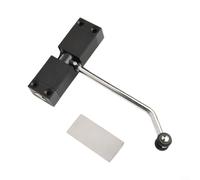 Bebykilemi Chiudiporta a molla in acciaio inox, tensione regolabile per porte sinistra/destra, capacità di carico 20-40 kg, resistenza al fuoco 30 minuti, colore nero