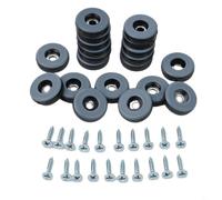 Bebykilemi Confezione da 20 piedini resistenti per mobili, per letto, divano, tavolo e sedie, protezioni per pavimenti in PTFE con viti per graffi su legno, marmo, PVC, 25 mm