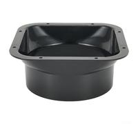 Bebykilemi Connettore per condotto a flangia quadrata in plastica con valvola di ritegno per tubo di diametro 100-300 mm, compatibile con aspiratore da bagno, sfiato in linea o cappa da cucina (150 #)