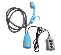 Bebykilemi Doccia da campeggio portatile USB ricaricabile per esterni pompa doccia 12 V DC kit di lavaggio auto per escursionismo viaggio pulizia animali domestici batteria 2200 mAh tubo flessibile da