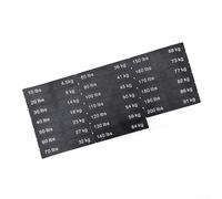 Bebykilemi Etichette di ricambio per pila di pesi per attrezzature da palestra, in plastica PP, gamma 4,5 kg-154,2 kg, adesivi con numero di macchina fitness per manubri e bilancieri (4,5 - 90,7 kg)