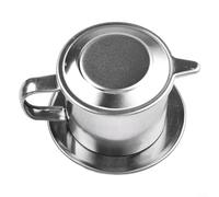 Bebykilemi Filtro antigoccia per caffè in acciaio inox, capacità 50 ml e 100 ml, per uso domestico autentico della cucina espresso, argento