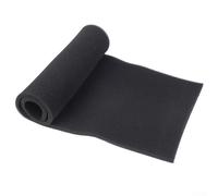 Bebykilemi Filtro per condizionatore d'aria, foglio di spugna di ricambio al carbone attivo, 100 x 40 x 0,6 cm, cotone nero, per la rimozione di odori e grasso e aria