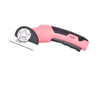 Bebykilemi Forbici elettriche per tessuti, taglierino rotante senza fili, con ricarica di tipo C, per progetti di artigianato in pelle e cartone, strumento da taglio professionale (rosa)