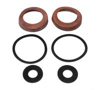 Bebykilemi Kit di guarnizioni in pelle di ricambio per pompa dell'acqua manuale con guarnizioni O-Ring, manicotto in pelle bovina marrone, coperture del pistone inferiore da 60 mm, per pompe