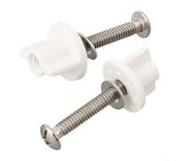 Bebykilemi Kit di viti di espansione per copriwater con viti di fissaggio in nylon e acciaio inox ABS per fissaggio coperchio cerniera raccordi, viti di montaggio per sedile WC, 1 set