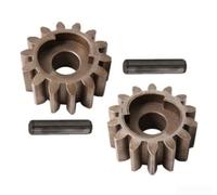 Bebykilemi Kit pignone per motosega per tosaerba, 14 denti R+L, con perno di trasmissione, parti di ricambio in metallo, per la maggior parte dei tosaerba