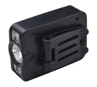 Bebykilemi Luce LED con sensore di movimento, ricaricabile con 3 modalità, per campeggio, pesca, corsa, ciclismo, escursionismo, passeggiate con il cane (nero)