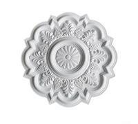 Bebykilemi Medaglione decorativo per soffitto, rosa da soffitto in PU, caratteristica del soffitto bianco, decorazione del pannello del soffitto, miglioramento del soffitto interno, soffitto rotondo