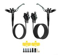 Bebykilemi Mountain For Bike Freni a disco idraulici a quattro pistoni per MTB Set di freni in lega di alluminio a doppio lato per freni per biciclette compatibili con rotori da 160 mm-220 mm in