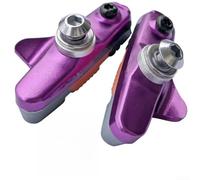 Bebykilemi Pastiglie freno C in lega di alluminio per bici da strada, gomma resistente alle intemperie a tre colori, design di ricambio a cassetto, compatibile con cerchi in lega, 55 mm