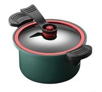 Bebykilemi Pentole da cucina professionali, pentola antiaderente a pressione da 3,5 l, per diversi metodi di cottura (verde, 24 cm)