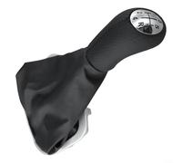 Bebykilemi Pomello del cambio manuale per auto, 8200079112, per 3 III 2005-2012, in plastica e pelle, interno di ricambio, compatibile con trasmissione a 5 velocità