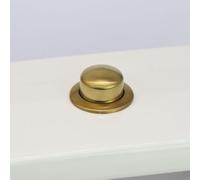 Bebykilemi Pulsante singolo per sciacquone Siamp Optima 49 in oro, compatibile con serbatoi WC standard e rialzati, materiale ABS con finitura cromata