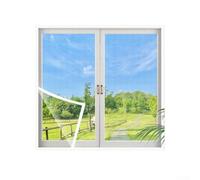 Bebykilemi Rete anti-rete per uso domestico, autosviluppo, 90 x 120 cm, maglia fine in PP uniforme con nastri di montaggio bianchi o neri, facile da tagliare e installare, colore: bianco